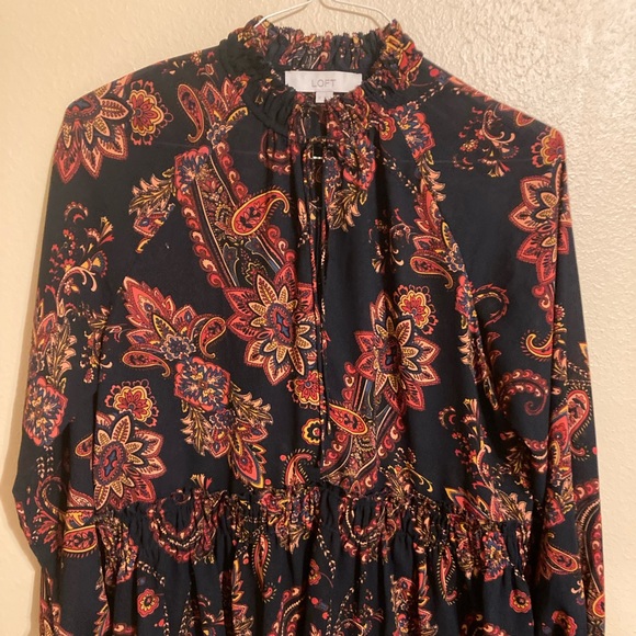 Loft Paisley Floral Blouse, Size M - Picture 1 of 4